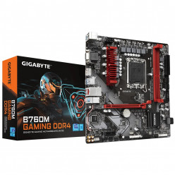 GIGABYTE B760M GAMING DDR4, Socket 1700, Intel® B760 (14/13/12th Gen CPU), 9Phases, CPU iGPU, Dual 2xDDR4-5333, VGA, HDMI, DP, 1xPCIe X16, 4xSATA3, RAID, 2xM.2 4.0, 1xPCIe X1, ALC897 HDA 7.1, 1x2.5GbE LAN, 1xUSB-C 3.2 Gen2, 5xUSB 3.2, RGB Fusion 2.0, mATX